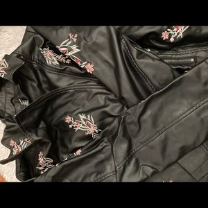 Black Alfani leather jacket
